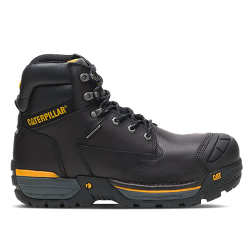 CAT Excavator Black Safety Boots